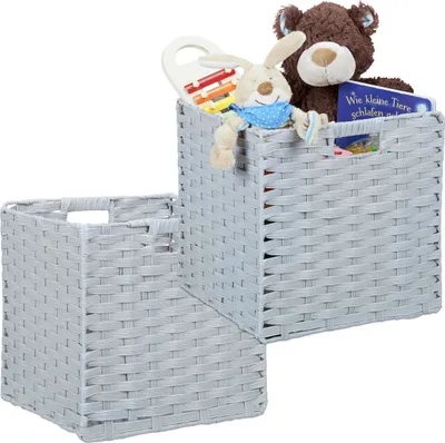 Obrázok produktu pre relaxdays 2 x skladovací kôš skladací