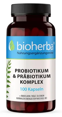 Produktbild von Bioherba Probiotikum & Präbiotikum Komplex – 100 Kapseln