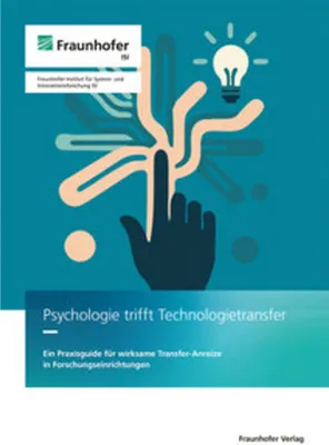 Obrázek produktu pro Psychologie trifft Technologietransfer