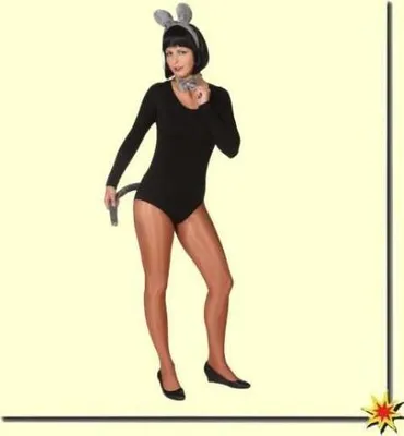 Produktbild von Maus Zubehör-Set graue Maus 3-tlg. Kostüm-Zubehör für Damen