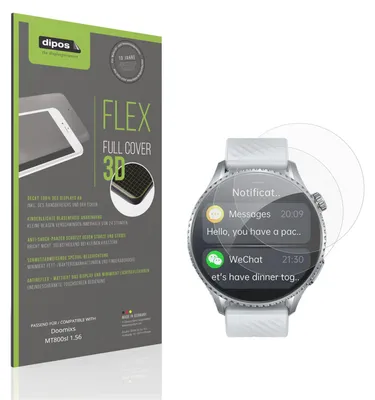 Immagine prodotto di 2x Pellicola protettiva opaca per Doomixs MT800sl 1.56 Protezione Antiurto Anti-Shock