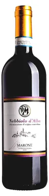 Produktbild von Marone - Nebbiolo d Alba DOC Rotwein - im Holz gereift - 14,5 Prozent Vol - 750 ml - Piemonteser Wein zu rotem Fleisch und gereiftem Käse
