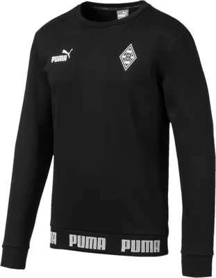 Produktbild von Puma Herren BMG FtblCulture Sweater Pullover Borussia Mönchengladbach 756168 Schwarz, Bekleidungsgröße:S