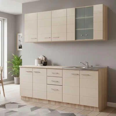 Immagine prodotto di Ieri - Cucina, Beige, 2 Cassetti, Elettrodomestici non inclusi,