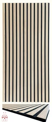 Produktbild von Leichte Lamellen 3d Paneele 1mm Echtholz 9mm Filz Wandpaneele Deckenpaneele Dekoren 11001B