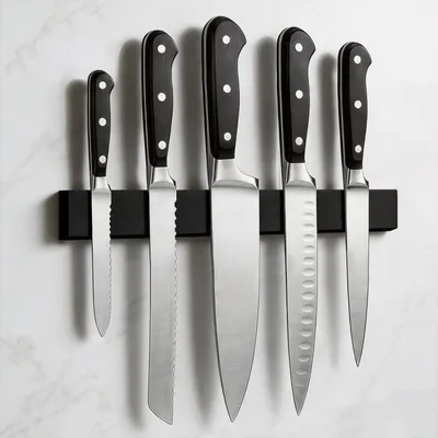 Immagine prodotto di Portacoltelli magnetico, 30 cm, da montare a parete, per coltelli da cucina