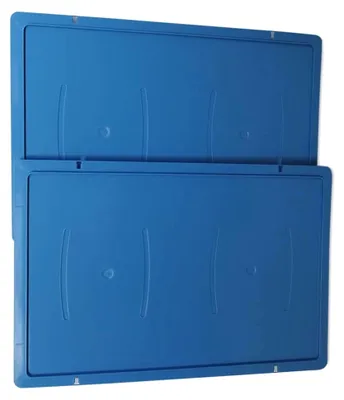 Produktbild von Deckel für Euro-Norm Kisten E1, E2, E3, Auflagendeckel in rot, grau oder blau