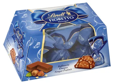Produktbild von Lindt Fioretto Präsent knusprige Praline mit Nougat Füllung 138g