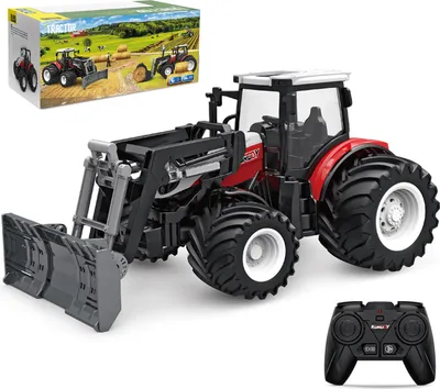 Produktbild von RC-Traktor Ferngesteuerter Frontschaufel Traktor Spielzeug ab 3 Jahre, Ferngesteuert Ackerschlepper mit Licht und Sound