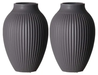Produktbild von Ritzenhoff & Breker Alsta Vase 19 cm 2er Set - Grau