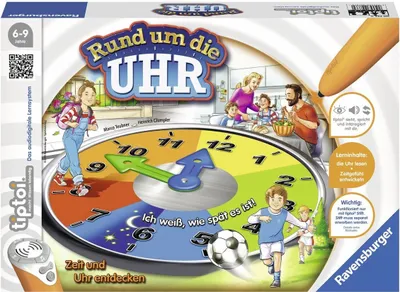 Obrázek produktu pro Ravensburger 00736 - tiptoi - Kolem hodiny, vzdělávací hra