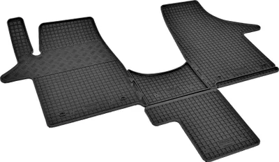 Produktbild von Passgenaue Gummifußmatten von Z4L passend für VW T5 Transporter/Caravelle/Multivan ab 2003 bis 2015 | 2 Sitzer + TUNEL