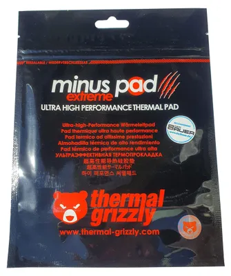 Obrázok produktu pre Thermal Grizzly Minus Pad extreme 2, Chladiaca podložka, Šedá, 100 mm, 100 mm, 2 mm, 79 g