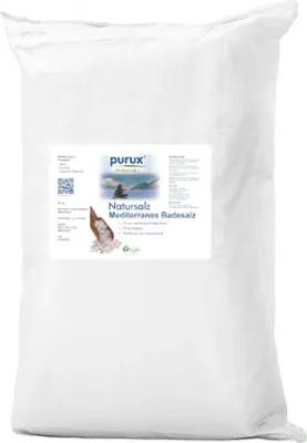 Produktbild von 25 Kg Salz Mediterran Badesalz Poolsalz Meersalz Natur Salz Badezusatz Meersalz