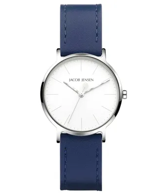Produktbild von Jacob Jensen Timeless Nordic 173 Damenuhr Titan 32 mm weiss