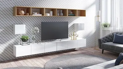 Obrázek produktu pro Furmeb24 - CALABRINI 34 - nástěnná skříňka , nástěnná skříňka, (bílá)