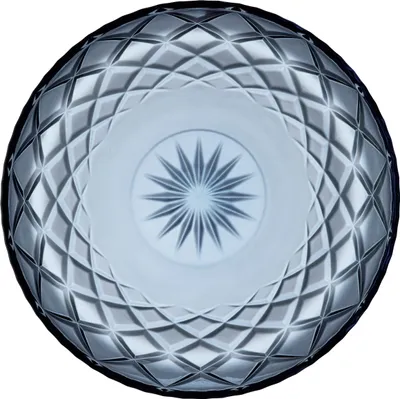 Produktbild von Lyngby Glas Servierplatte Sorrento, Glasplatte, Servierteller, Glas, Blau, 30 cm, 29040