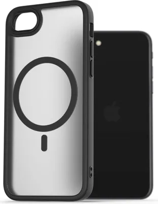 Productafbeelding van AlzaGuard matte hoesje, compatibel met MagSafe, voor iPhone 7 / 8 / SE 2020 / SE 2022, zwart