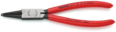 Produktbild von Knipex 44 11 J2, Sicherungsringzange, Chrom-Vanadium-Stahl, Kunststoff, Rot, 180 mm, 135 g