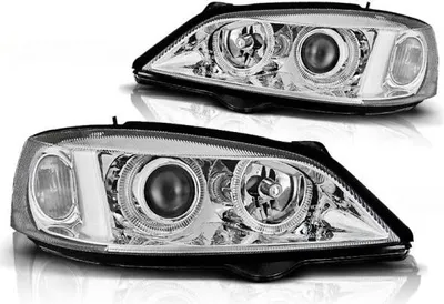 Produktbild von Scheinwerfer Angel Eyes passend für Opel Astra G Bj. 98-05 Chrom