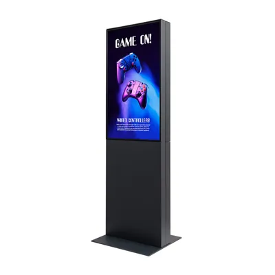 Produktbild von Showdown Displays Digitale Smart Line Infostele doppelseitig mit Samsung-Bildschirm - 43 Zoll