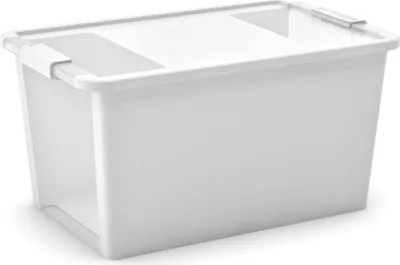 Produktbild von SuperSparSet 10x Mehrzweck Aufbewahrungsbehälter STORAGE mit Deckel | HxBxT 28x55x35cm | 40 Liter | Weiß | Behälter, Box, Aufbewahrungsbehälter, Aufbewahrungsbox