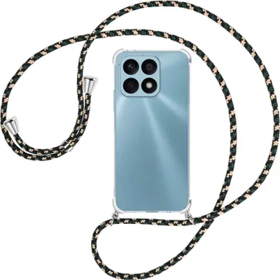 Produktbild von Handykette Backcover-Schutzhülle mit Band (Metall silberfarben) für Honor X8a (6.75'') - camouflage