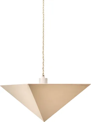 Produktbild von BELIANI Hängelampe Beige mit Stoffschirm Eisen Modernes Design Hängeleuchte Pendelleuchte für Esszimmer Esstisch Küche Wohnzimmer Schlafzimmer