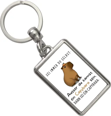 Produktbild von Sei immer du selbst - ausser du kannst ein Capybara sein Schlüsselanhänger