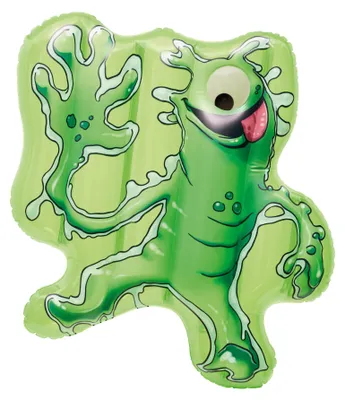 Produktbild von Happy People 16692 - Kinderluftmatratze - Ravensburger Monsterstarker Glibberklatsch (grün, 65x64x13cm)