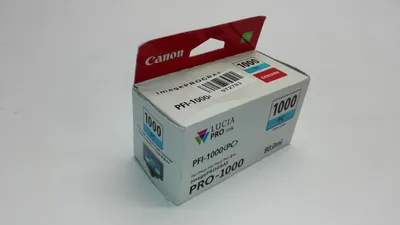Produktbild von Canon PFI-1000PC Tinte Foto-Cyan, Foto zyan, Tinte auf Farbstoffbasis, 80 ml, 5140 Seiten