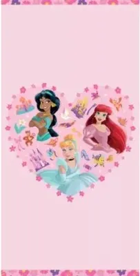 Zdjęcie produktu dla Disney Princess Heartfelt Friendship ręcznik kąpielowy, ręcznik plażowy 70x140cm