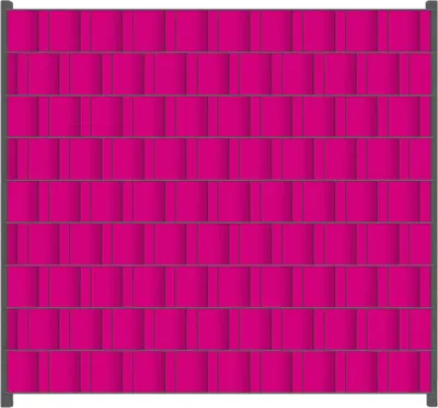 Produktbild von Wallario Zaunsichtschutz mit Motiv Pink für Ein- und Doppelstabmatten Zäune in der Größe 200 x 180 cm