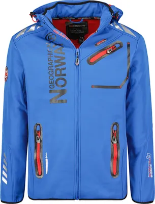 Produktbild von Geographical Norway ROYAUTE Men Softshell Jacke Herren Wasserdicht Kapuze Outdoor Windjacke Brandiing- Production