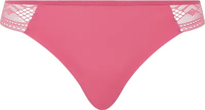 Image de Passionata String femme - ONDINE, tanga, microfibre avec dentelle rose XL
