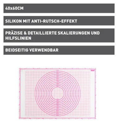 Produktbild von Ausrollmatte "Fondant" 60 x 40 cm transparent