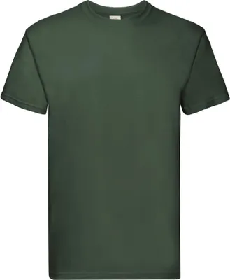 Image de Fruit of the Loom - T-shirt "Super Premium" pour homme RW9086 (XXL) (Vert bouteille)