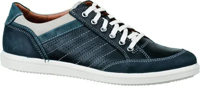 Produktbild von Jomos Herren Leder Halbschuhe blau, Extra Weite, 2234114/42