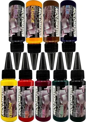 Produktbild von KERA-Colordrops-MoldMaster-BROWN, 50ml Extrem hoch konzentrierte Pigment Farbpaste Farbmittel für Gießpulver, Gips, Wandfarben auf Wasserbasis