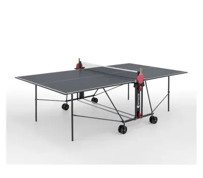 Image de SPONETA - Table de ping-pong - Table compacte d'intérieur - Gris et noir