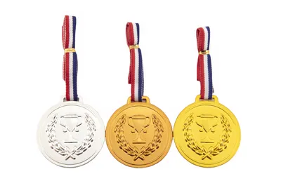 Produktbild von Medaillen mit Kordel 3pcs Plastik Durchmesser 6cm auf Karte