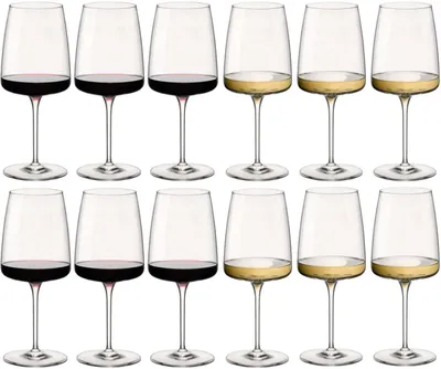 Immagine prodotto di Set di bicchieri da vino Bormioli Rocco Nexo (bicchieri per vino rosso e vino bianco) - 12 pezzi