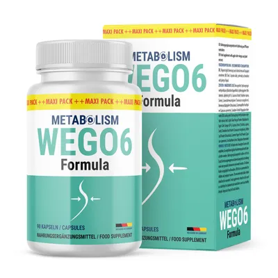 Produktbild von ORIGINAL Wego 6 Kapseln – Top-Seller für Ihr Abnehmziel | Inhalt 60 Kapseln | Wego6