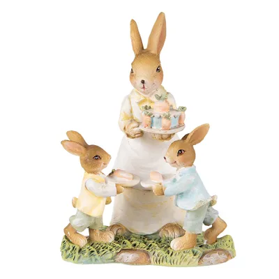Produktbild von Clayre & Eef Figur Kaninchen 15 cm Gelb Braun Polyresin