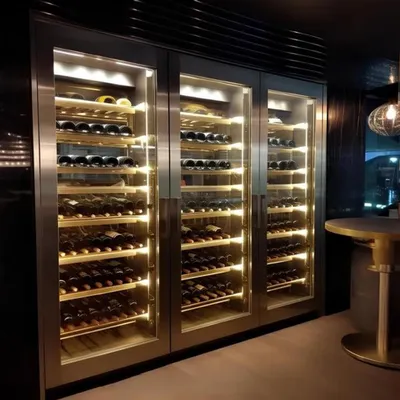 Produktbild von Weinschrank Weinkühlschrank Weinkühler Weinmöbel Weinlagerschrank Weinständer