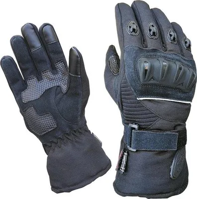 Immagine prodotto di Guanti da moto invernali Famanu, adatti per la pioggia e compatibili con touchscreen, taglia L