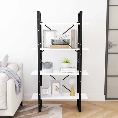 Produktbild von "im Sonderangebot"Bücherregal - CLORIS - Standregal - Robust und langlebig - 4 Fächer Weiß 80x30x140 cm Holzwerkstoff - NeuMöbel8483482