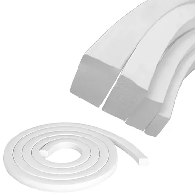 Productafbeelding van Afdichtstrip - Siliconenschuim - 15 mm x 30 mm - 5 m - Wit