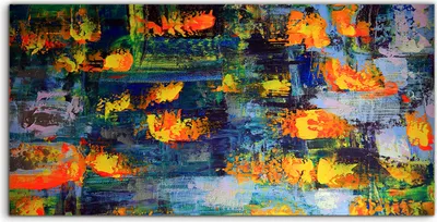 Produktbild von Coloray Canvas 100x50  Wandbild Leinwand Bilder Abstrakte Kunst Malerei Dekoration