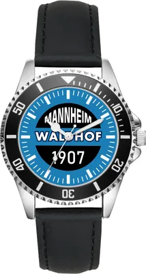 Produktbild von KIESENBERG Herrenuhr Armbanduhr Waldhof Geschenk Fan Artikel Zubehör Fanartikel Analog Quartz Uhr L-21222